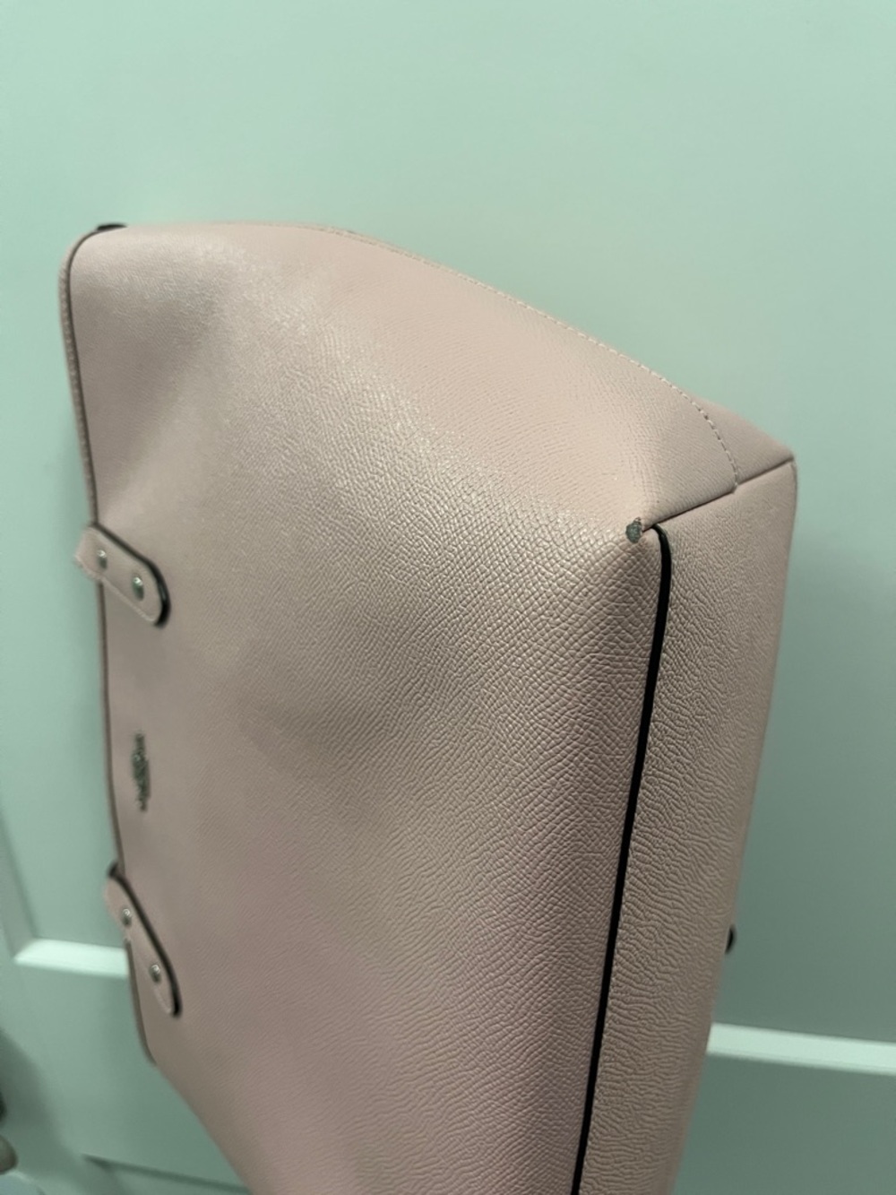 Coach Crossgrain Leather City Zip Tote  Light Pink F58846 - Picture 15 of 16